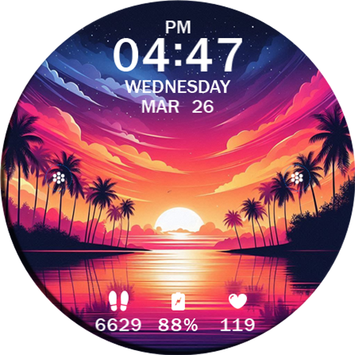 Key WF63 Sunset Watch Face Google Play icon captured 2026-08-14