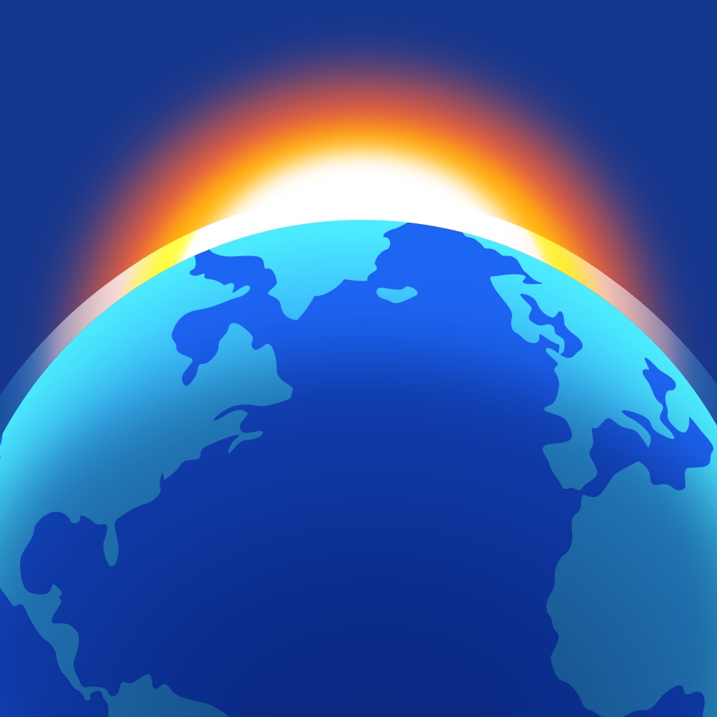 Living Earth - Clock & Weather app icon captured 2026-08-11