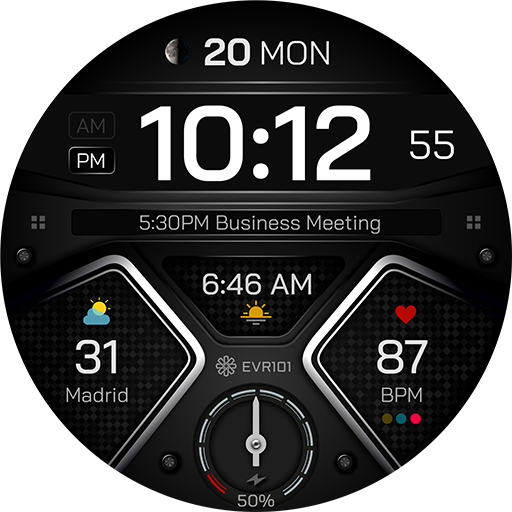 EVR101 Digital Watch Face Google Play icon captured 2026-08-13