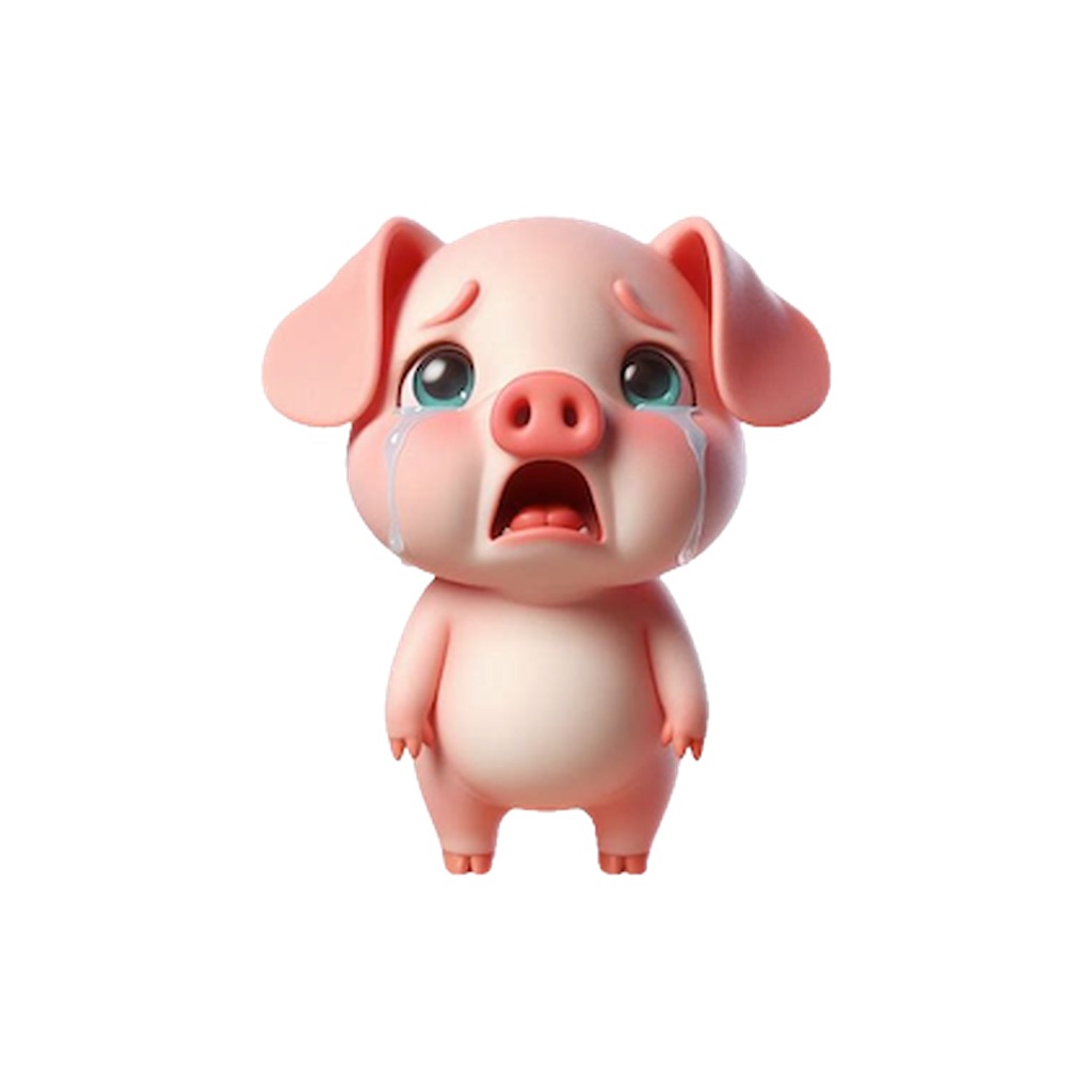 Sad Piglet Stickers app icon
