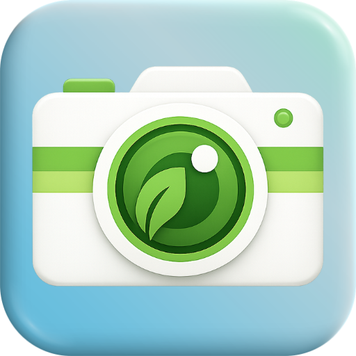 LeafyCam: Nature DSLR Camera app icon captured 2026-08-18