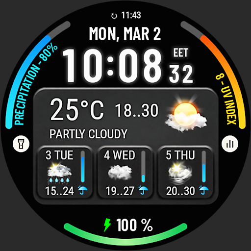 Weather watch face W10 Google Play icon captured 2026-08-12