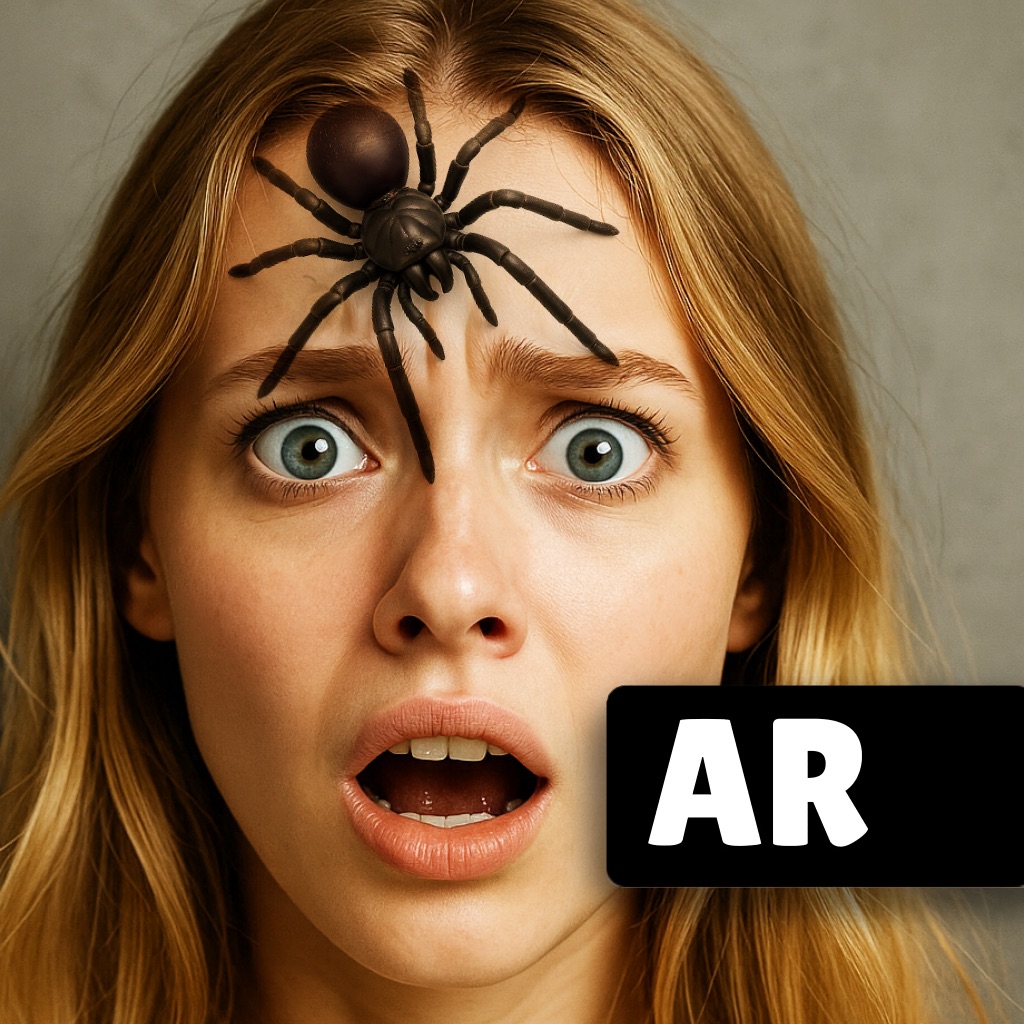 ARSpiders.com Spider on Face