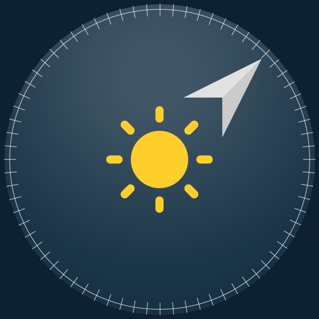 Sun Locator - Find the Sun app icon captured 2026-08-11