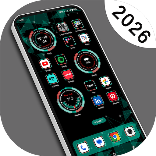 Nextron Launcher 2026 - Sci-fi Google Play icon captured 2026-08-16