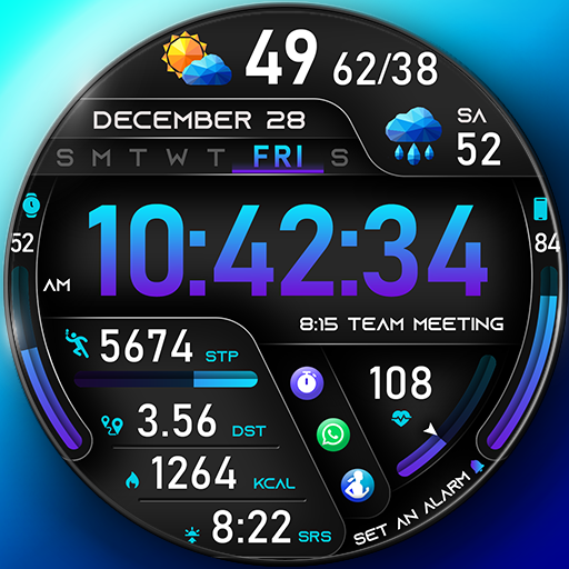 PER49 Digital Watch Face Google Play icon captured 2026-08-13