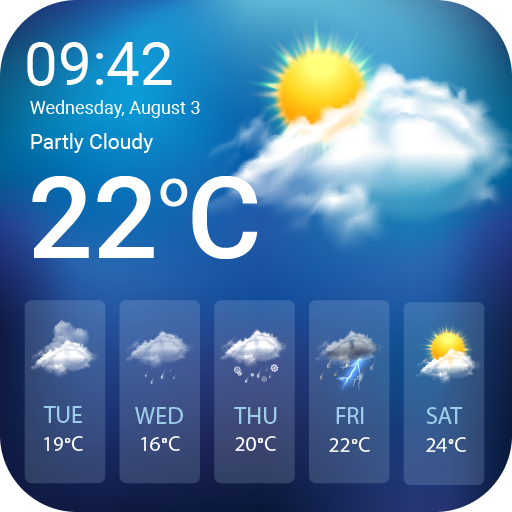 Previsão meteorológica Google Play icon captured 2026-08-15