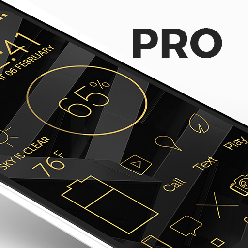 Lines Gold Pro - Icon Pack Google Play icon captured 2026-08-16