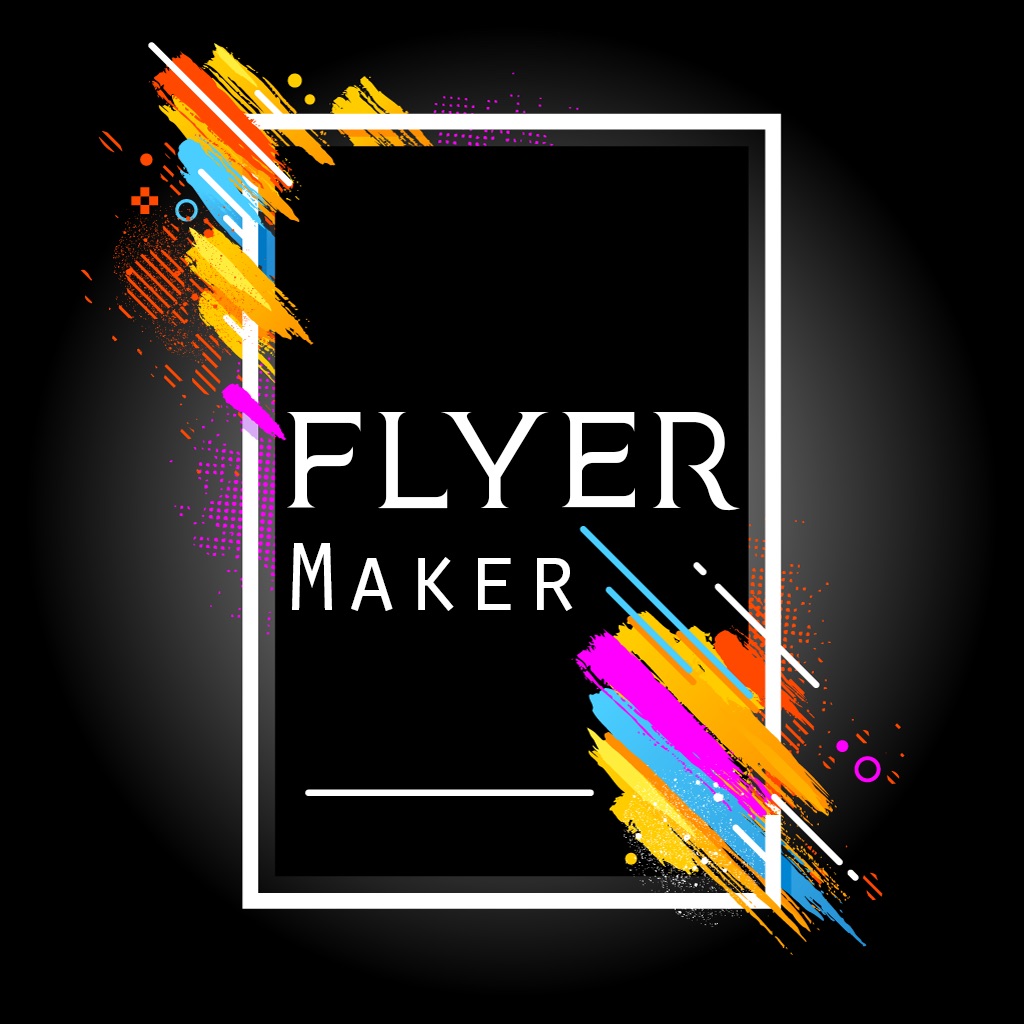 Flyer Maker + Poster Maker app icon captured 2026-08-13