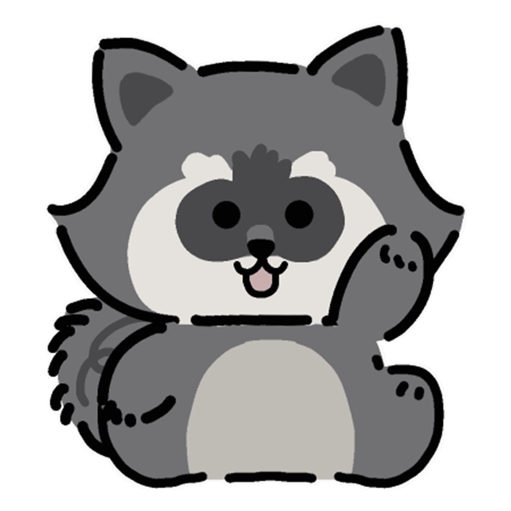 Cozy Raccoon app icon captured 2026-08-14