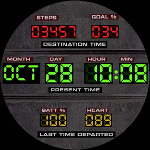 Back to the Future WatchFace Google Play icon captured 2026-08-12