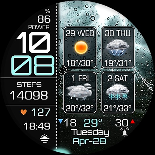 Weather 4 Days Digital Wear OS Google Play icon captured 2026-08-13