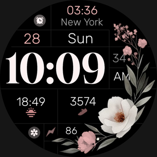 Simple Floral Watch Face Google Play icon captured 2026-08-13