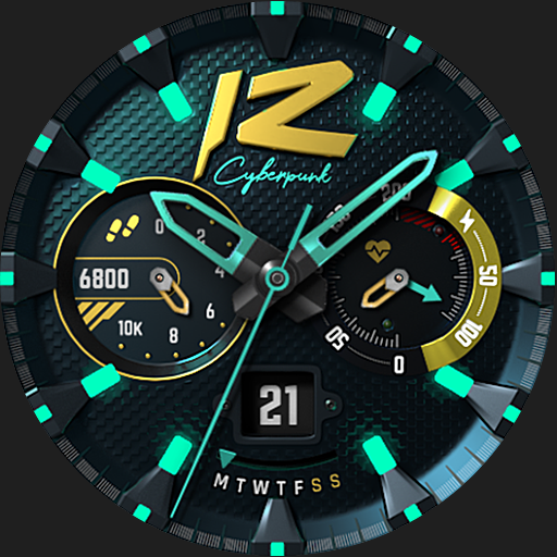 S4U Cyberpunk watch face Google Play icon captured 2026-08-13