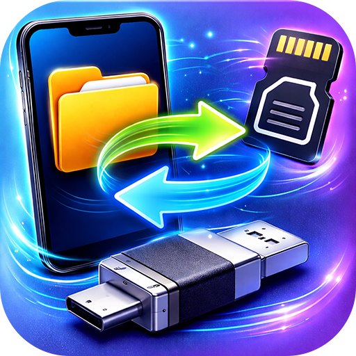 SD Card & OTG File Manager Google Play icon captured 2026-08-15