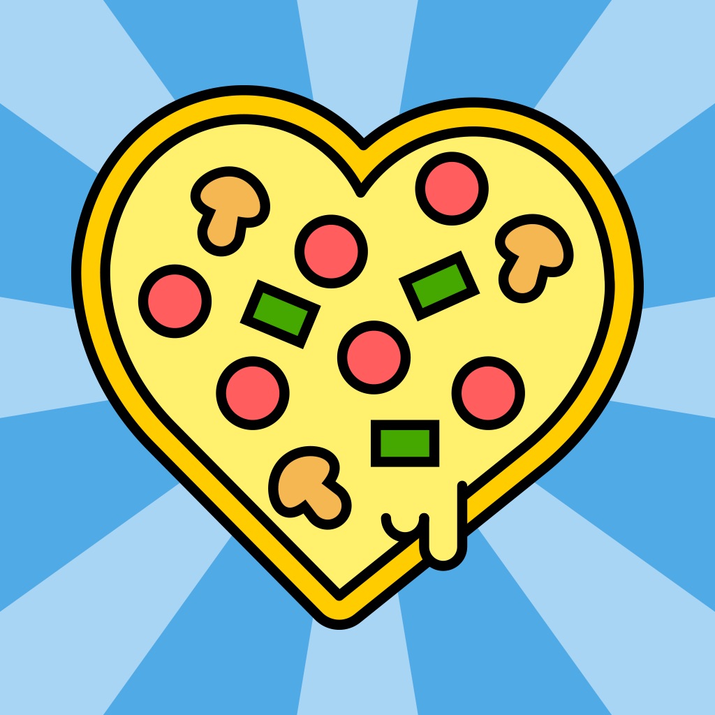 I Love Pizza Sticker Pack app icon