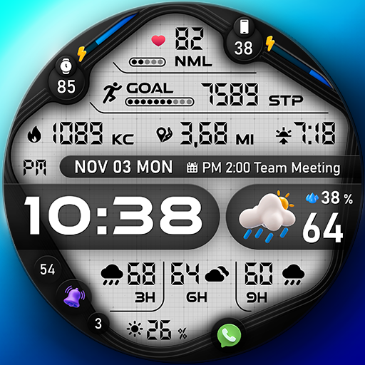 PER67 Digital Watch Face Google Play icon captured 2026-08-13