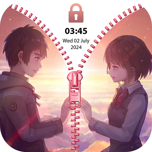 Zipper lock screen & wallpaper app icon captured 2026-08-18