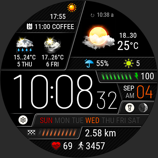 Weather watch face W6.5 Google Play icon captured 2026-08-13