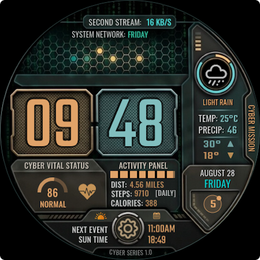 Cyber Mission Watch Face Google Play icon captured 2026-08-12