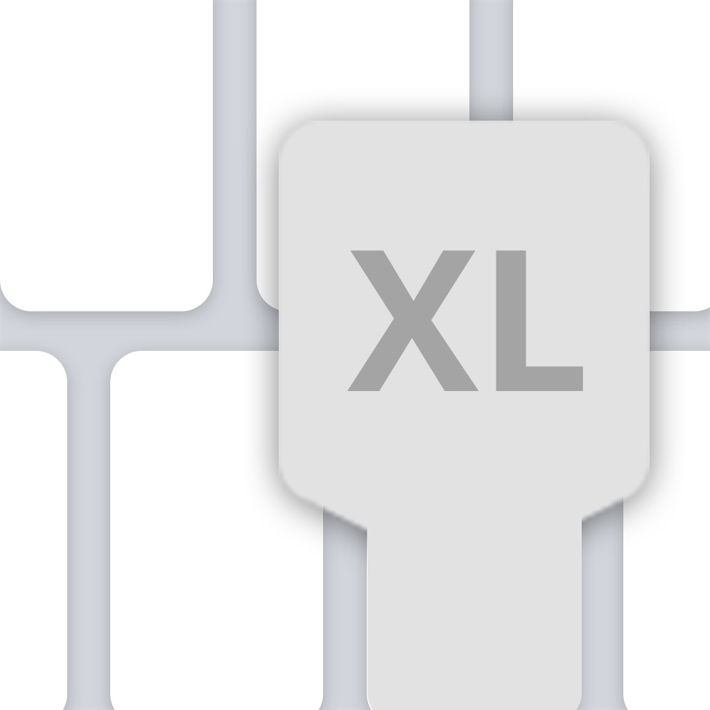 Larger Keyboard – Type Faster w Bigger XL Keys app icon captured 2026-08-12