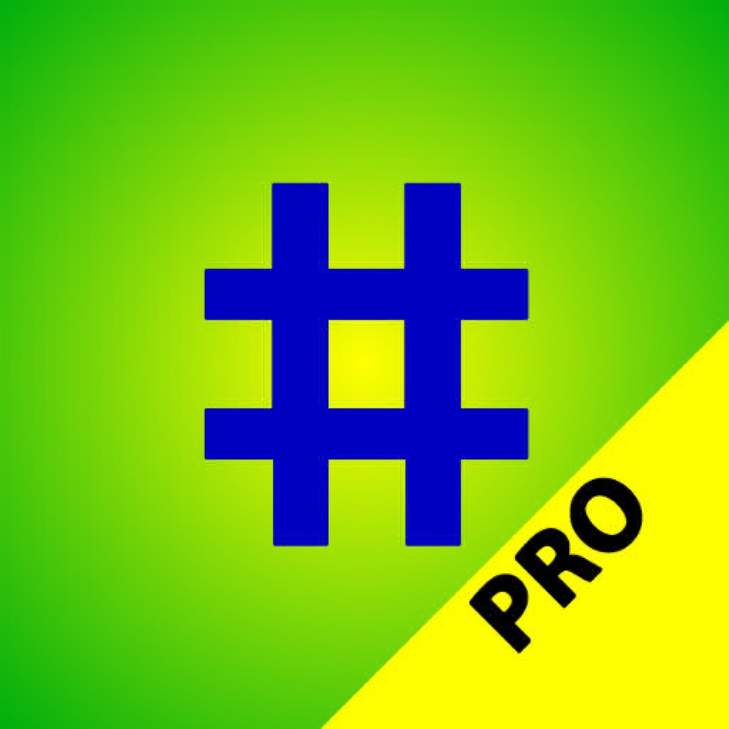 Hashtags em Português Pro app icon captured 2026-08-13