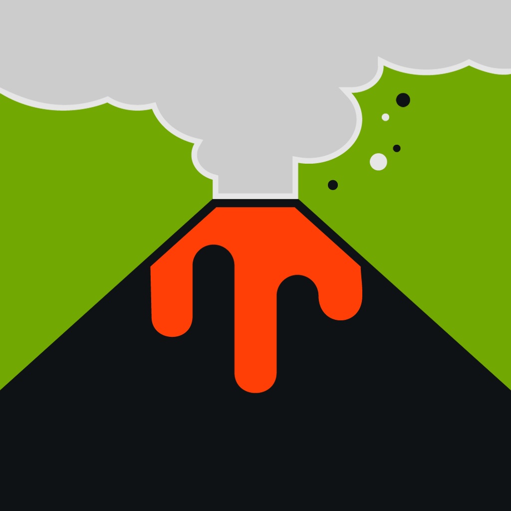 Volcanoes: Map, Alerts & Ash app icon captured 2026-08-13