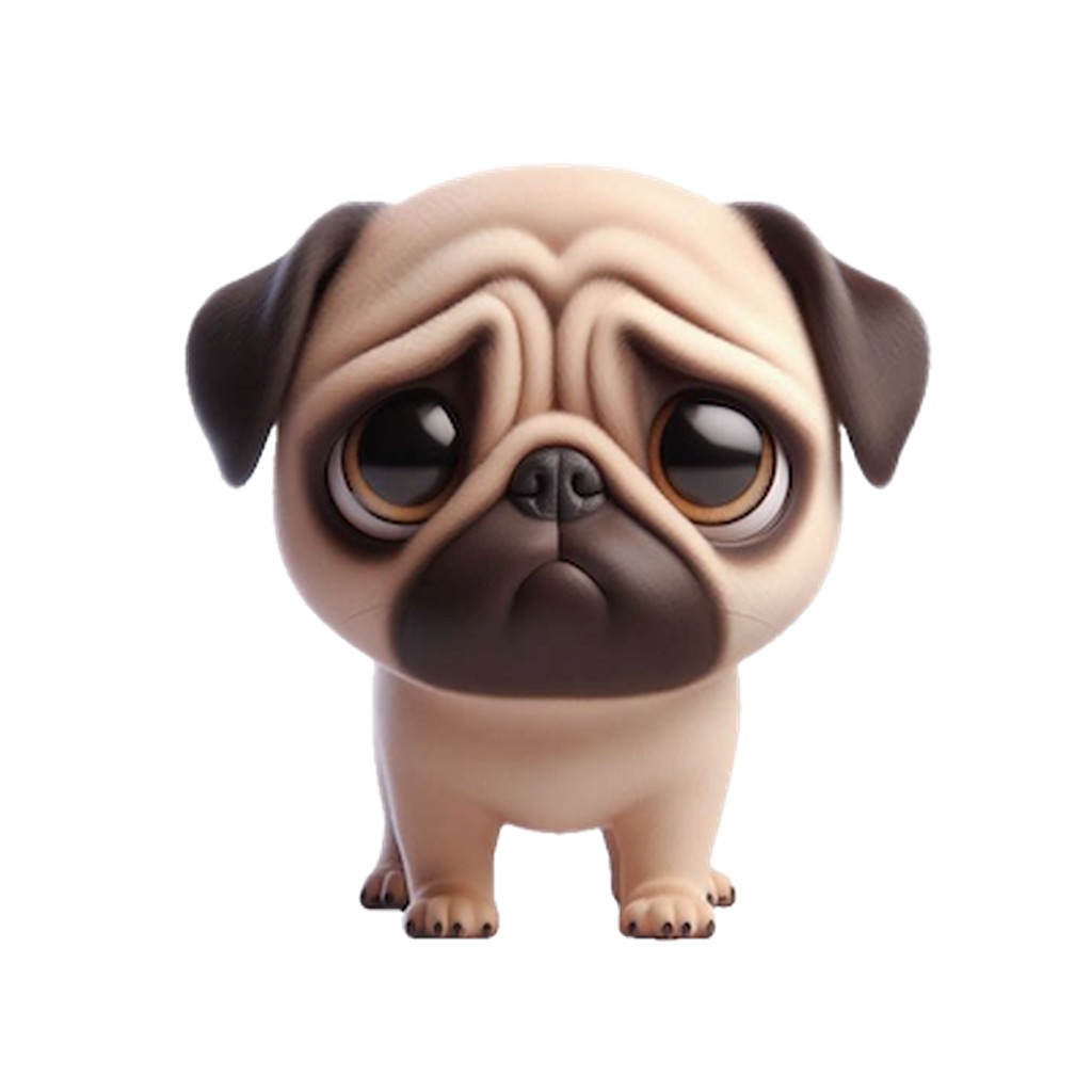 Sad Pug Stickers app icon captured 2026-08-11