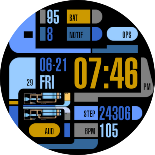 TREK: 24th Century Watch v2 Google Play icon captured 2026-08-14
