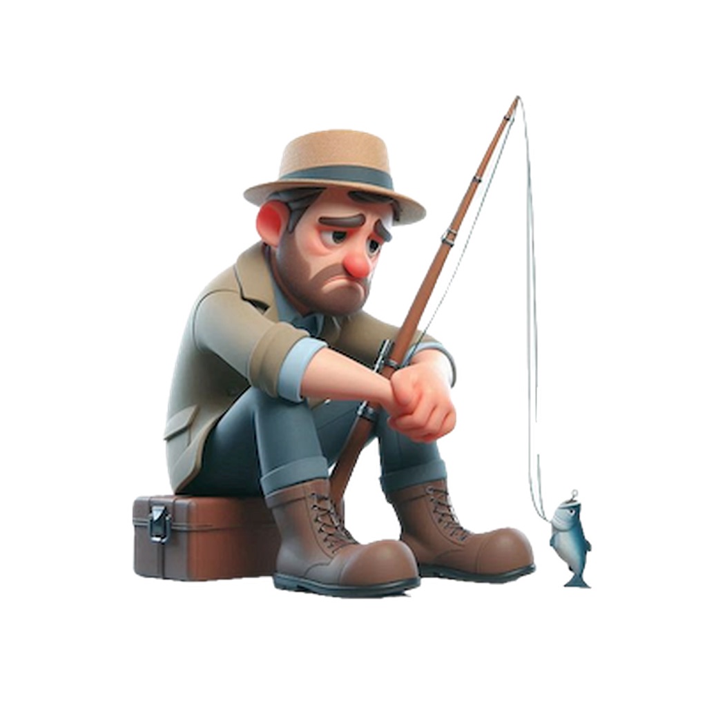 Sad Fisherman Stickers app icon captured 2026-08-11