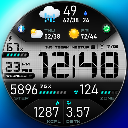 PER43 Digital Watch Face Google Play icon captured 2026-08-17