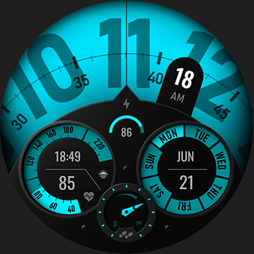 S4U Race digital watch face Google Play icon captured 2026-08-13