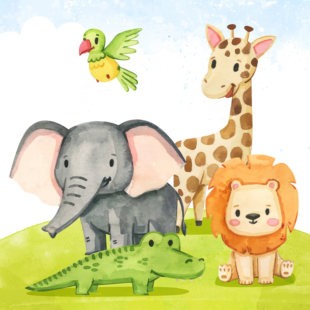 WaterColor Animals Stickers app icon