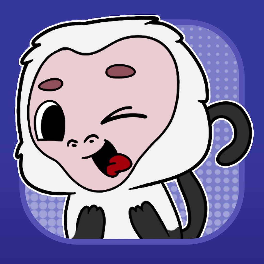 Playful Monkey Stickers app icon captured 2026-08-14
