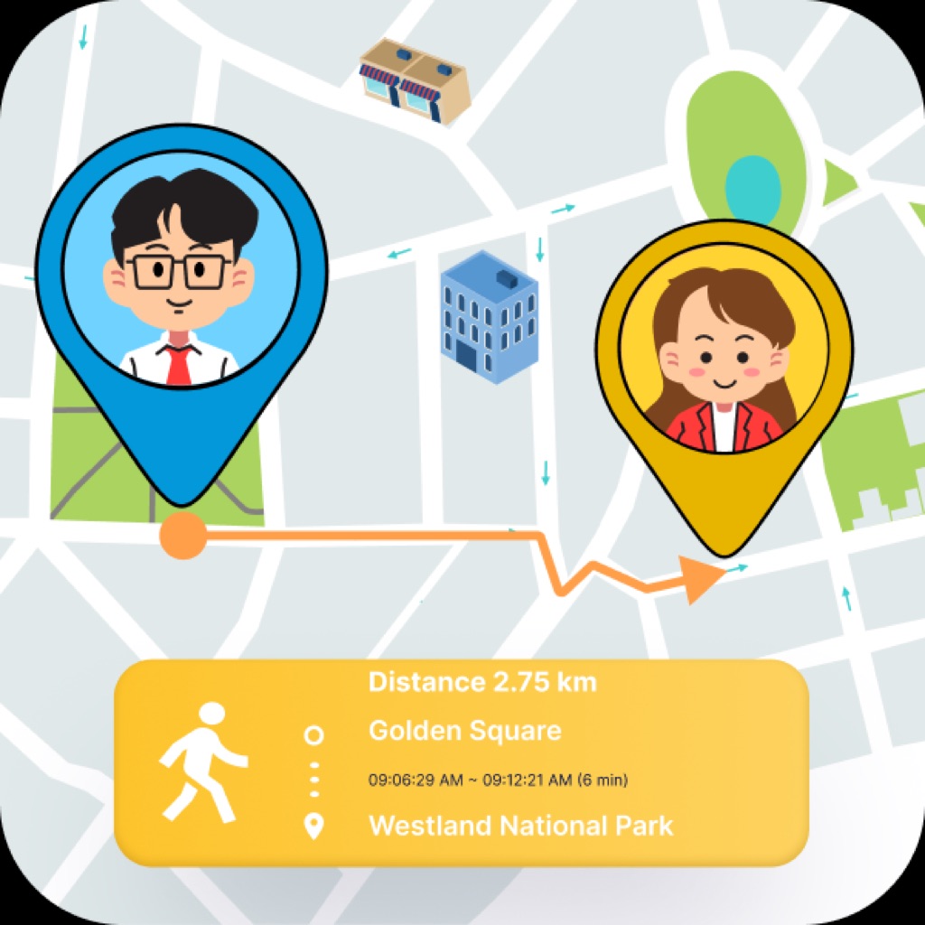 Real-time GPS Location Sharing app icon captured 2026-08-11