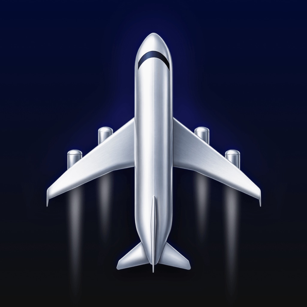 Flight Ace. AI Plane Radar app icon captured 2026-08-14