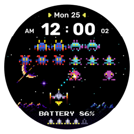 NW079: Animated watch face Google Play icon captured 2026-08-14