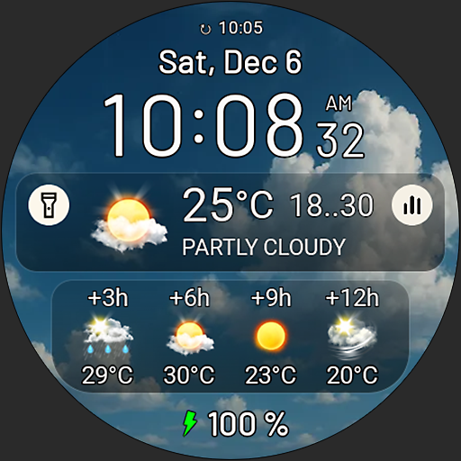 Weather watch face W9.5 Google Play icon captured 2026-08-12