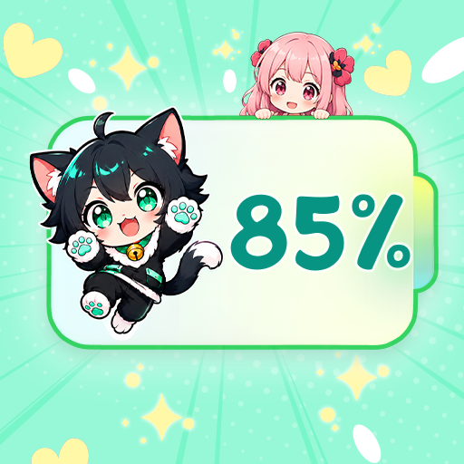 Emoji Battery & Shimeji Pet Google Play icon