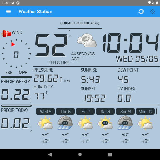 Estação meteorológica Google Play icon captured 2026-08-16
