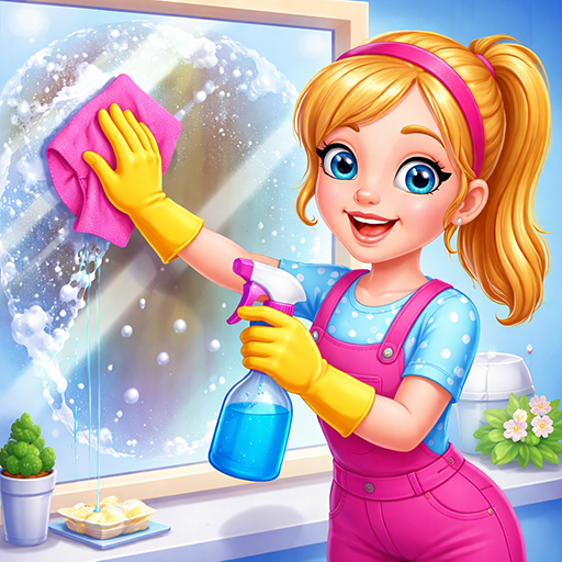 House Cleaning & Makeover Kids app icon captured 2026-08-18