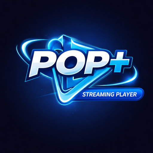 POP+ Streaming Player app icon captured 2026-08-18
