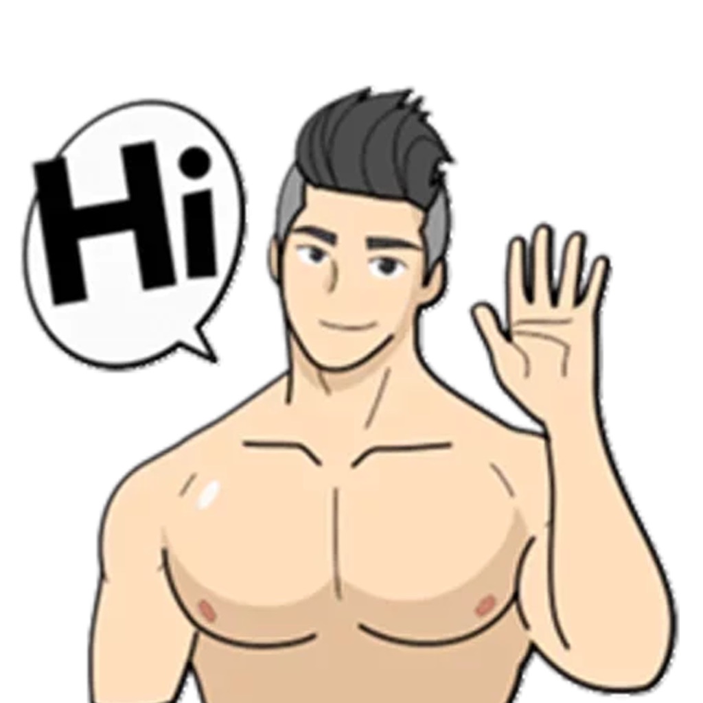 It's Men Time Stickers Pack app icon captured 2026-08-12