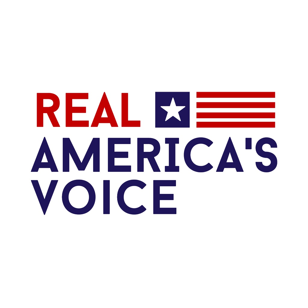 Real America’s Voice News app icon captured 2026-08-14