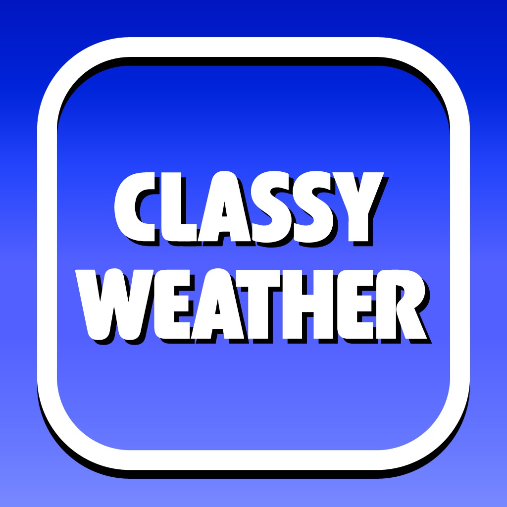 Classy Weather Retro Forecast app icon captured 2026-08-12