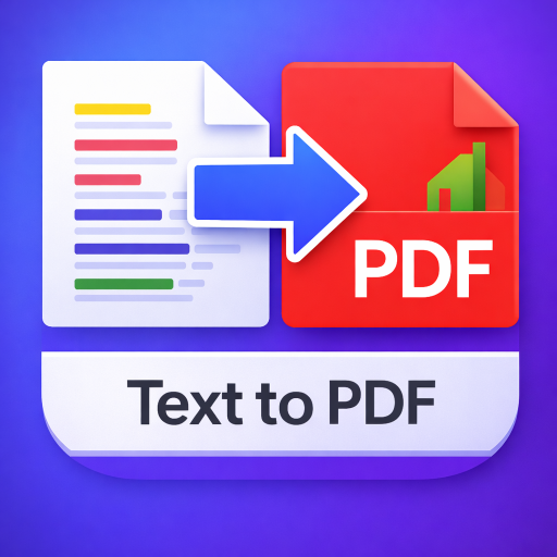 Texto para PDF Conversor Google Play icon captured 2026-08-16