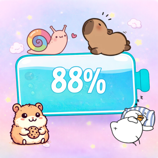 Emoji Battery: Cute Status Bar Google Play icon