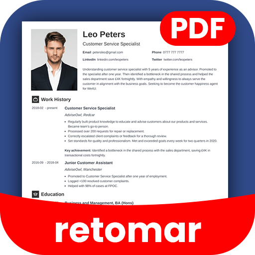 Fazer pdf retomar CV criador Google Play icon captured 2026-08-16