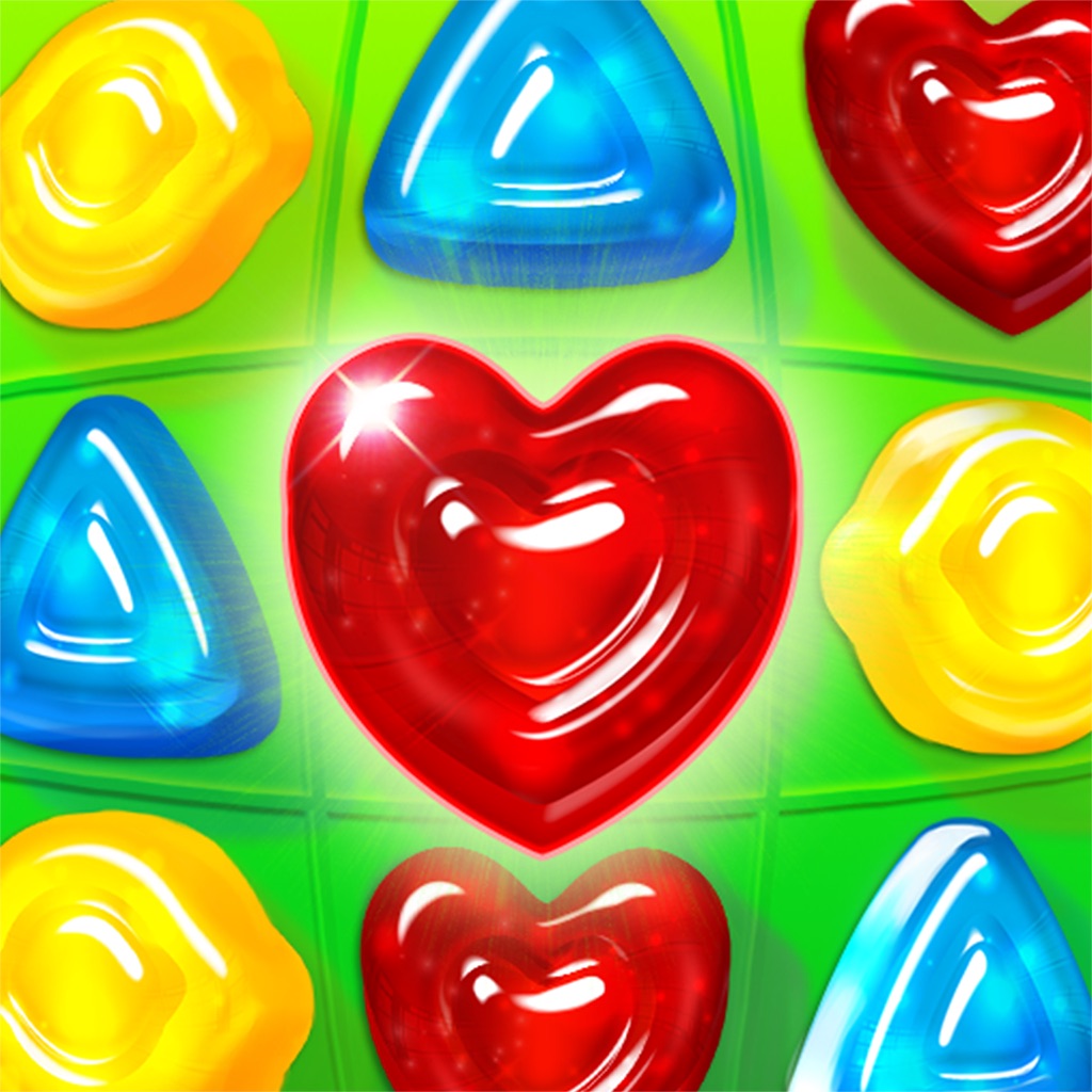 Gummy Drop! Match 3 Puzzles app icon captured 2026-08-14