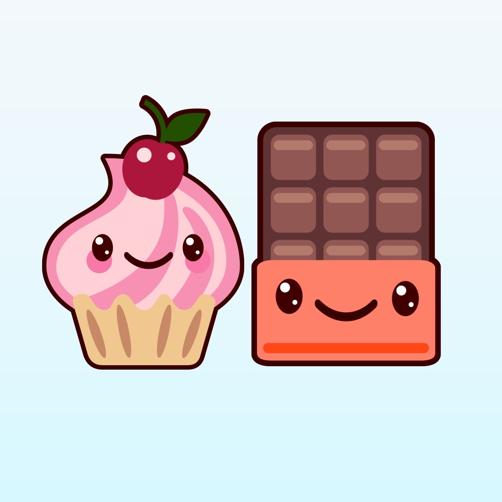 Kawaii Food Sticker app icon captured 2026-08-11